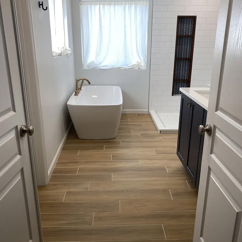 newly remodeled bathroom